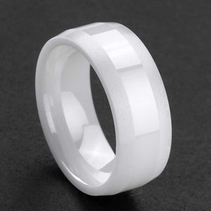 CER0027-Black Ceramic Wedding Bands