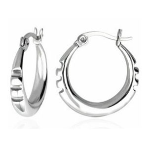 SSE0007-Black Stainless Steel Earring