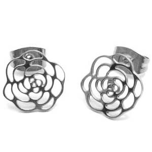 SSE0029-Black Stainless Steel Earring