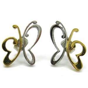 SSE0062-Black Stainless Steel Earring