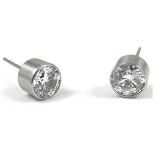 SSE0073-Black Stainless Steel Earring