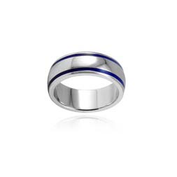 SSR0077-Stainless Steel Black Rings