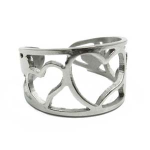 SSR0122-Stainless Steel Faced Black Ring