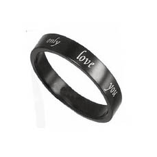 TIR0001-Black Titanium Ring