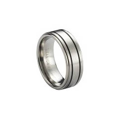 TIR0014-Polished Finished Titanium Rings