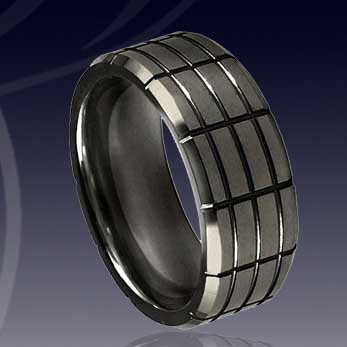 WCR0004-Black Tungsten Bands