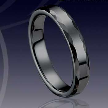 WCR0008-Black Tungsten Carbide Bands