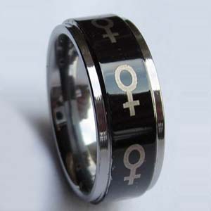 WCR0028-Cheap Black Tungsten Rings