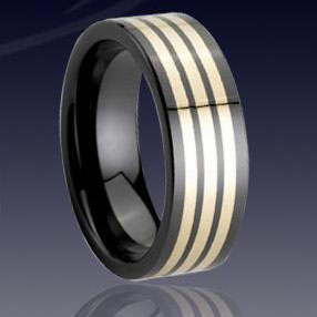 WCR0030-Faced Tungsten Black Rings
