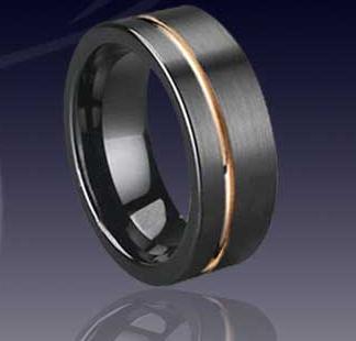 WCR0033-Black Tungsten Band