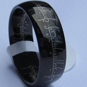 WCR0038-Black Tungsten Carbide Bands