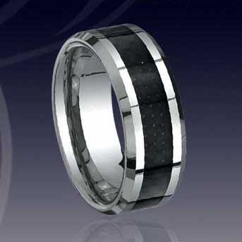 WCR0057-Popular Tungsten Inlay Rings