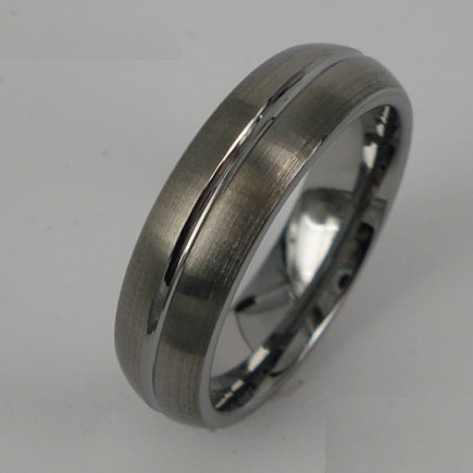 WCR0125-Carbon Fiber Tungsten Wedding Bands