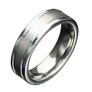 WCR0132-Popular Tungsten Inlay Ring