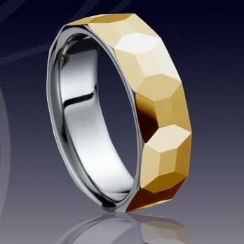 WCR0268-Free Gold Plated Tungsten Band