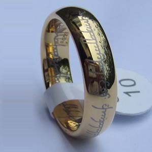 WCR0289-Gold Plated Tungsten Wedding Ring
