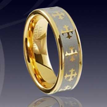WCR0256-Tungsten Gold Bands