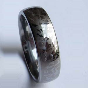 WCR0364-Engraved Tungsten Wedding Rings