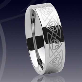 WCR0394-Popular Tungsten Engrave Rings