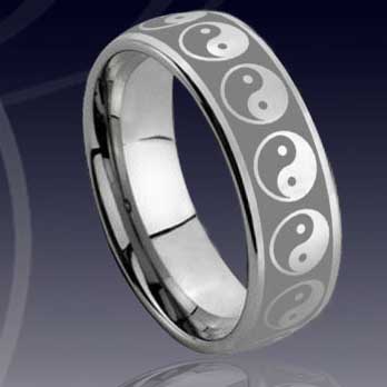 WCR0397-Cheap Laser Engrave Tungsten Ring