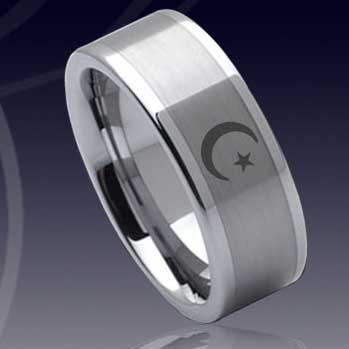 WCR0399-Laser Engrave Tungsten Rings