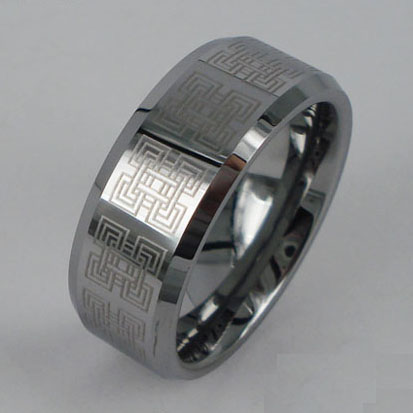 WCR0410-Popular Laser Engrave Tungsten Alloy Ring