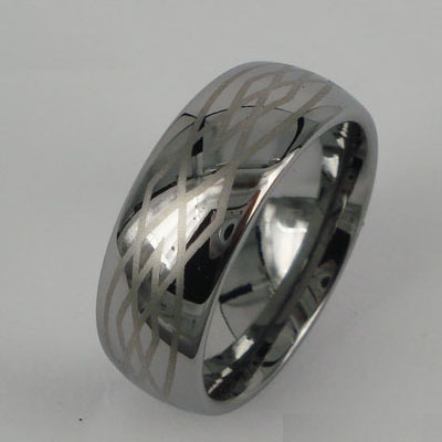 WCR0413-Popular Laser Engrave Tungsten Carbide Rings