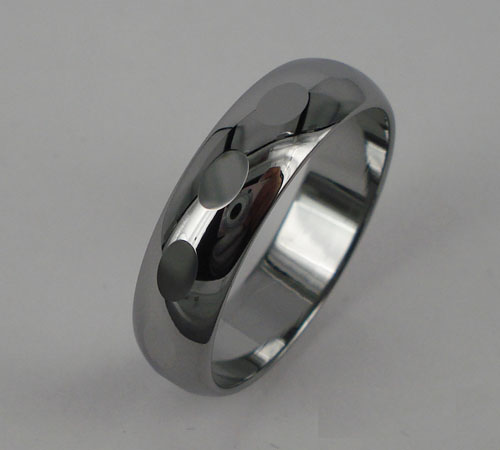 WCR0419-Polished Tungsten Ring