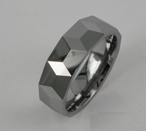 WCR0428-Polished Tungsten Carbide Wedding Rings