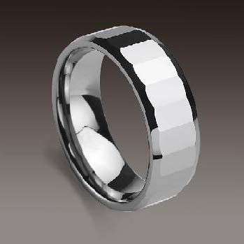 WCR0458-Polished Tungsten Wedding Bands