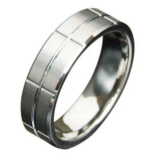 WCR0479-Polished Finished Tungsten Ring