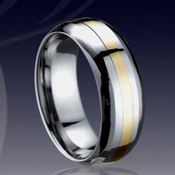 WCR0511-Shell Inlaid Tungsten Carbide Band