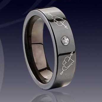 WCR0178-Tungsten Carbide Diamond Ring