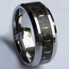 WCR0199-Tungsten Ring Setting CZ Stone