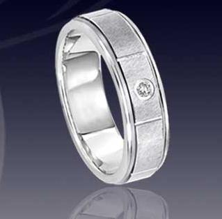 WCR0205-Tungsten CZ Wedding Bands