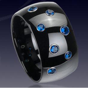 WCR0225-Popular Tungsten Diamond Ring