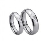 WCR0230-Tungsten CZ Stone Wedding Band