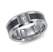 WDR0002-Tungsten Diamond Ring