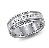 WDR0003-Tungsten Diamond Ring