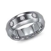 WDR0004-Tungsten Diamond Ring