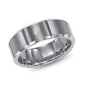 WDR0008-Tungsten Diamond Ring