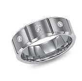 WDR0010-Tungsten Diamond Ring