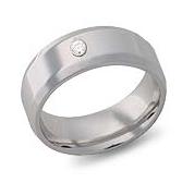 WDR0011-Tungsten Diamond Ring