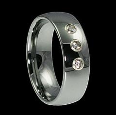 WDR0013-Tungsten Diamond Ring
