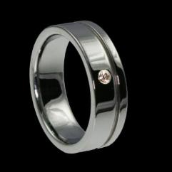WDR0015-Tungsten Diamond Ring