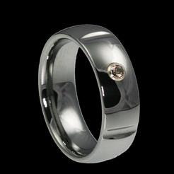 WDR0021-Tungsten Diamond Ring