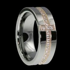 WDR0024-Tungsten Diamond Ring