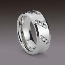 WDR0028-Tungsten Diamond Ring