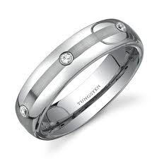 WDR0029-Tungsten Diamond Ring